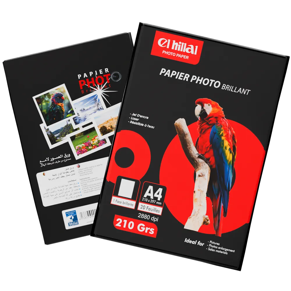 Papier Photo Brillant 1 Face 210 Grs el hilal